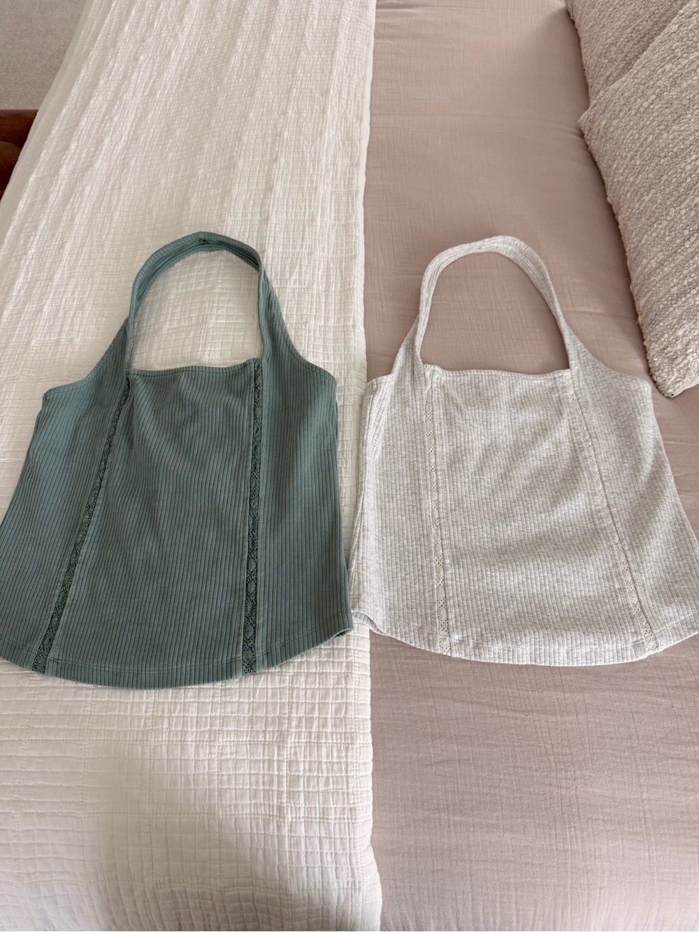 Ribbed Halter Tank Set American Eagle Size M NWOT